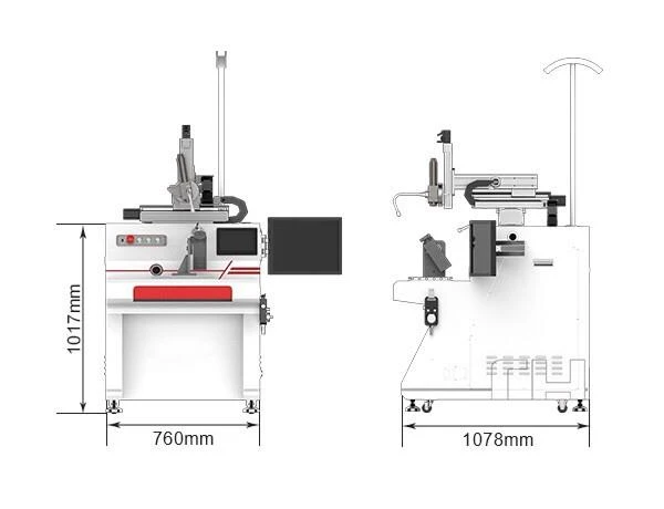 Eyewear laser welder machine dimensions and structural design drawing Eyewear laser welder machine dimensions and structural design drawing
